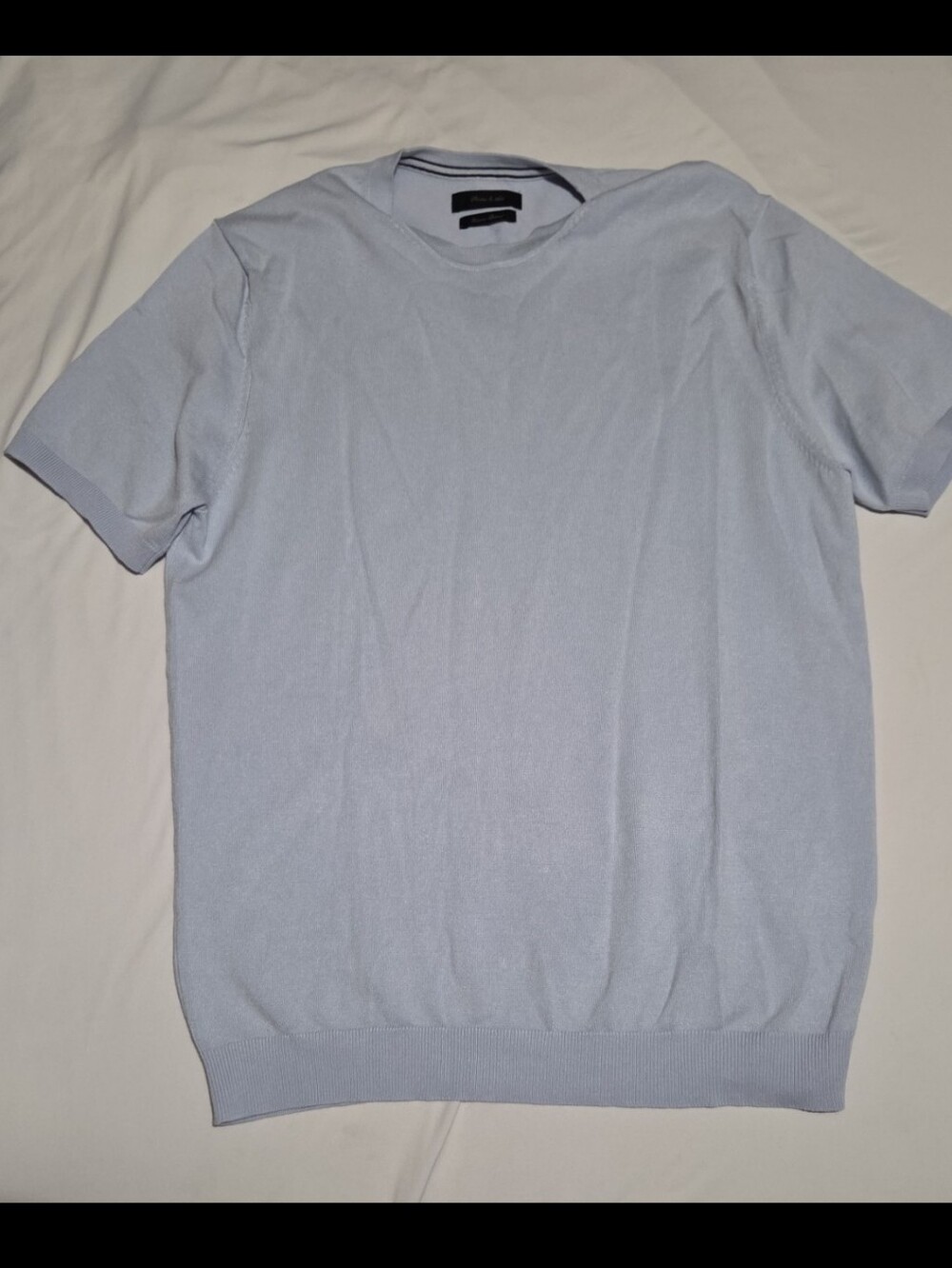 Porter & ash mens medium blue short sleeve sweater #20